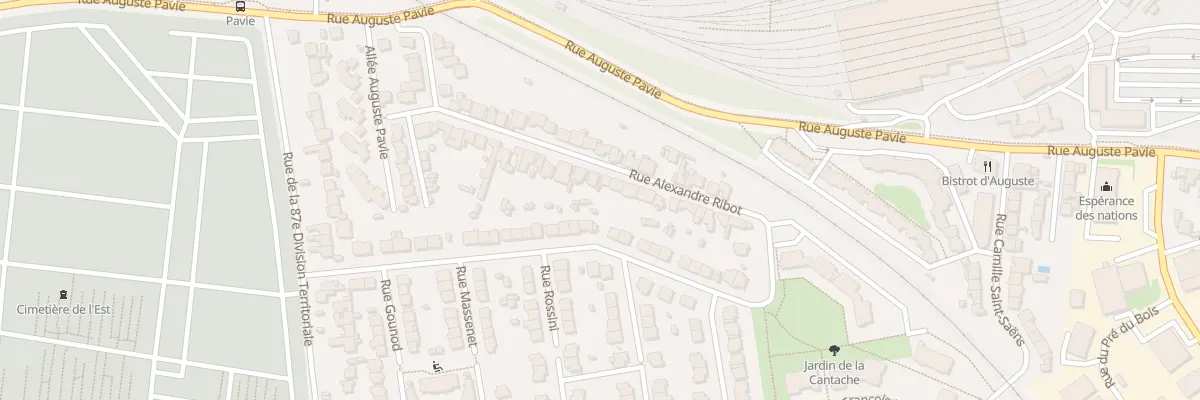 Plan du 34 Rue Alexandre Ribot à Rennes