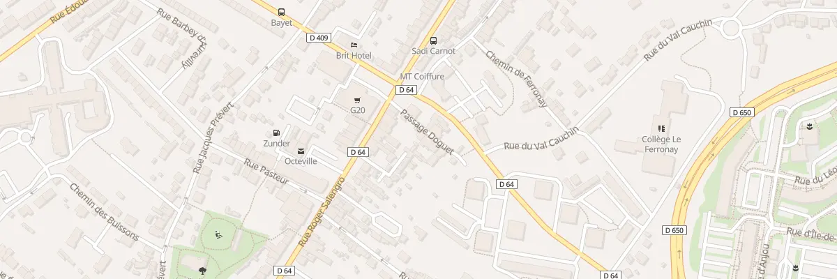 Plan du 5 Pas Doguet à Cherbourg-en-Cotentin