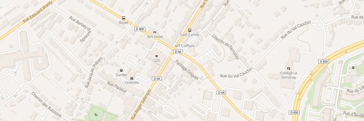 Plan du 3 Rue Roger Salengro - Octeville à Cherbourg-en-Cotentin