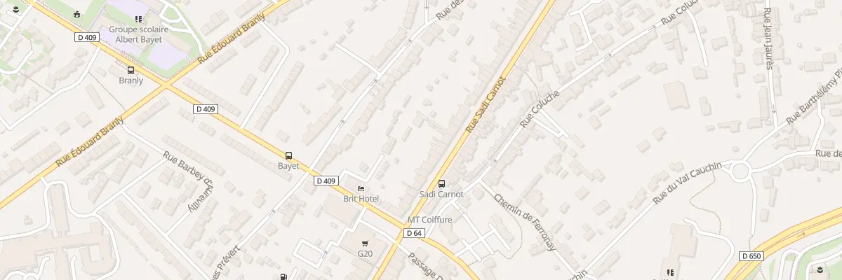 Plan du 114 Rue Sadi Carnot à Cherbourg-en-Cotentin
