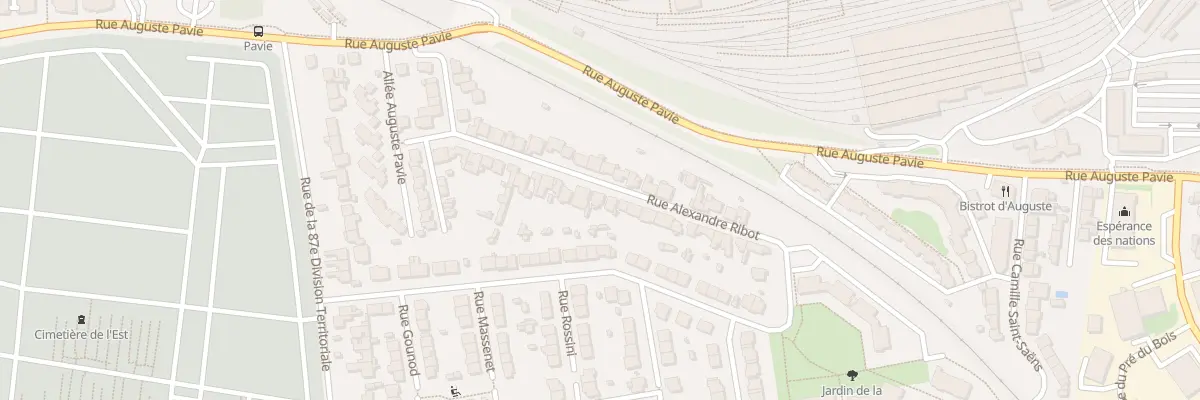 Plan du 30 Rue Alexandre Ribot à Rennes