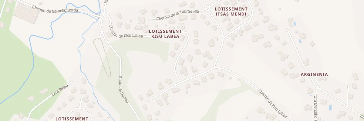 Plan du 676 Che de Kisu Labea à Ascain