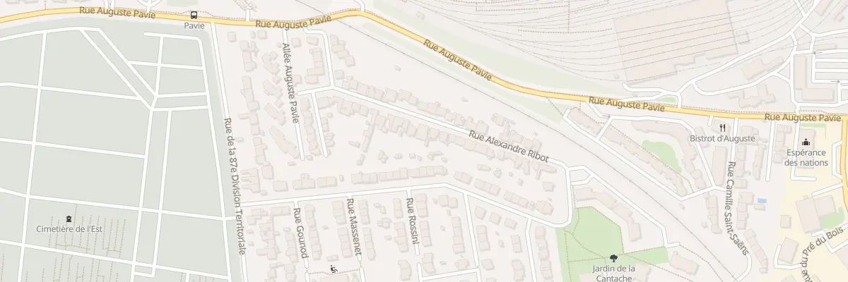 Plan du 28B Rue Alexandre Ribot à Rennes