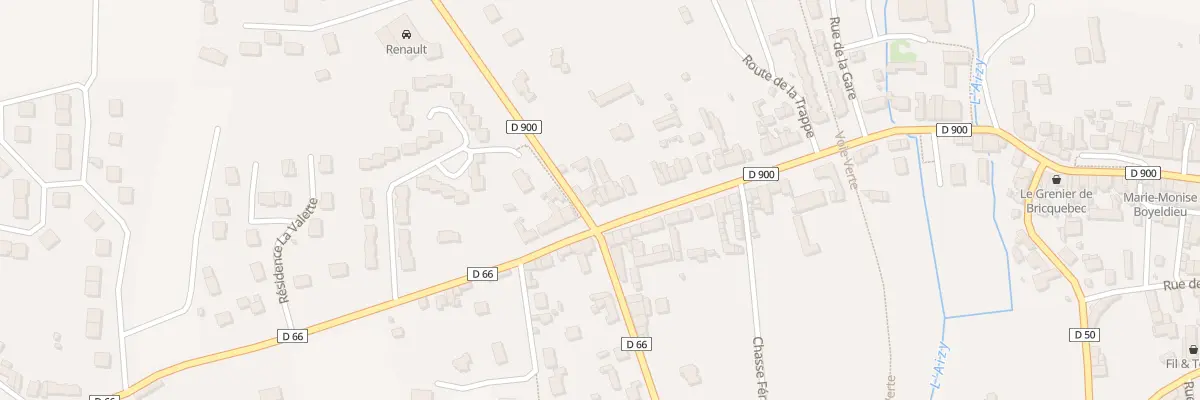 Plan du 38 Rue Pierre Marie - Bricquebec à Bricquebec-en-Cotentin