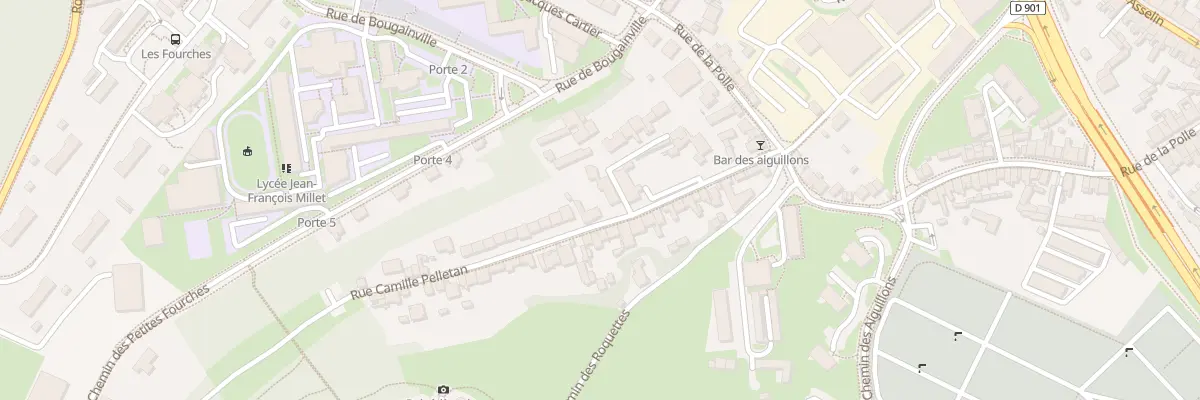 Plan du 14 Rue Camille Pelletan - Octevil à Cherbourg-en-Cotentin