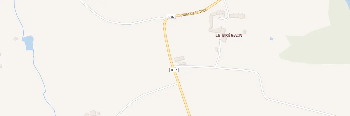 Plan du 5238 Le Brégain à La Boussac