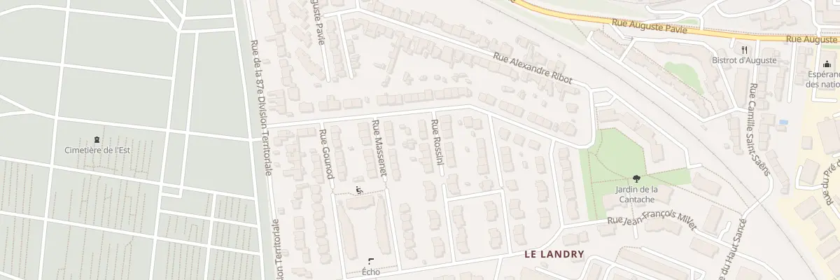 Plan du 4 Rue Rossini à Rennes