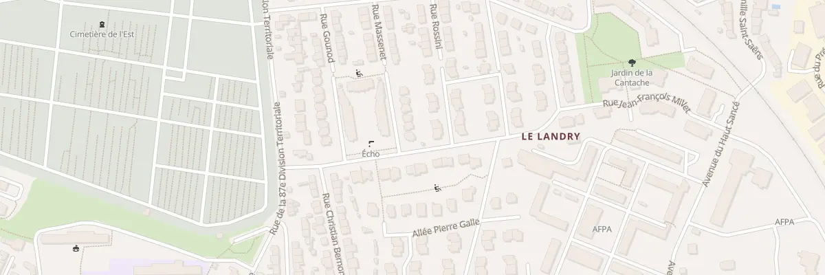 Plan du 25 Sq Louis Massignon à Rennes