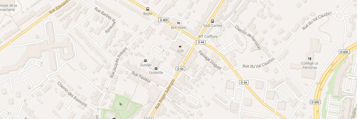 Plan du 14 Rue Roger Salengro - Octeville à Cherbourg-en-Cotentin
