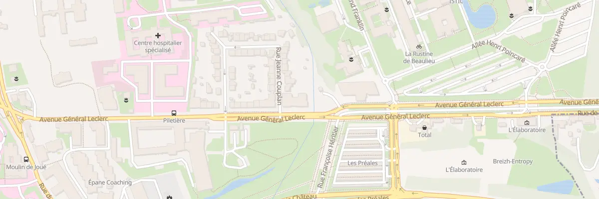 Plan du 251 Av Général Leclerc à Rennes