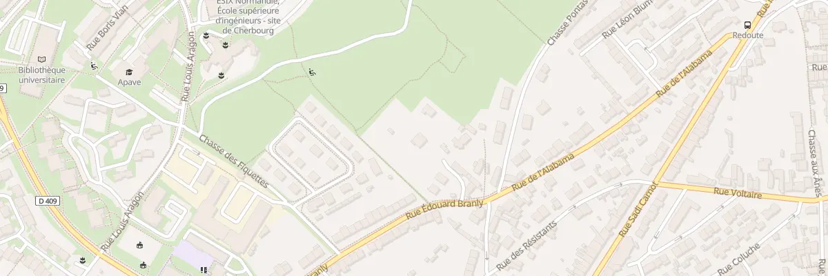 Plan du 16 Rue Edouard Branly - Octeville à Cherbourg-en-Cotentin