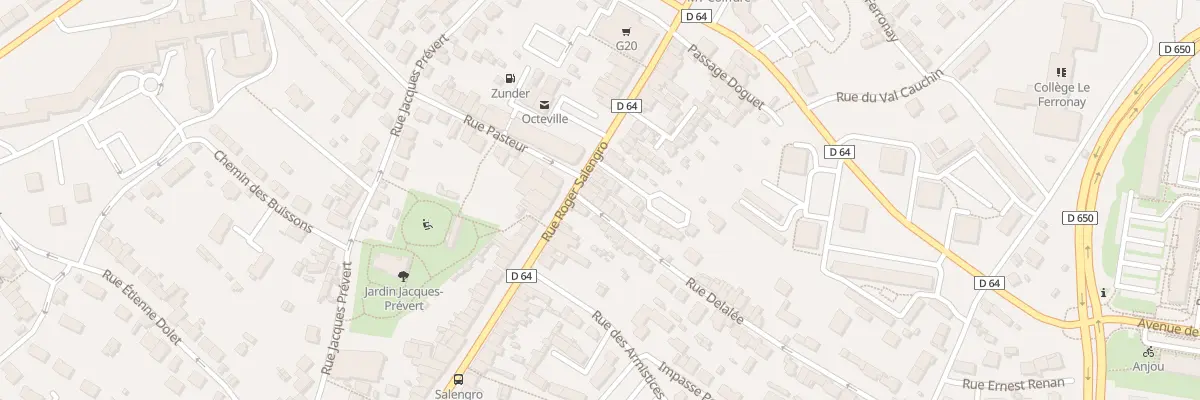 Plan du 39B Rue Roger Salengro - Octeville à Cherbourg-en-Cotentin
