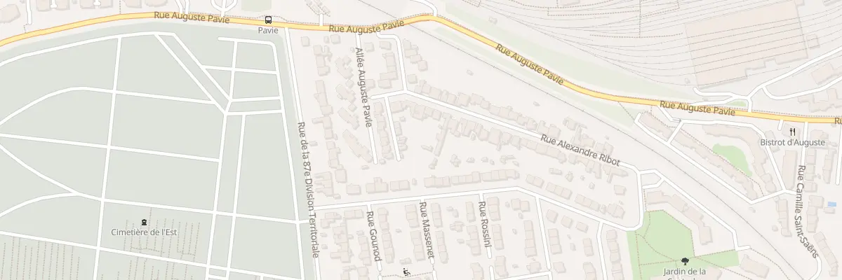 Plan du 14 Rue Alexandre Ribot à Rennes