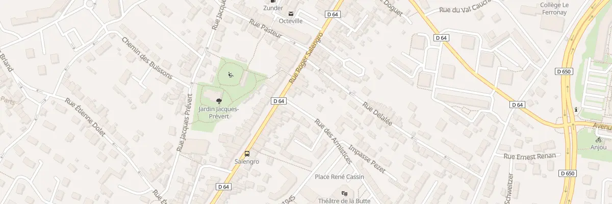 Plan du 53 Rue Roger Salengro - Octeville à Cherbourg-en-Cotentin