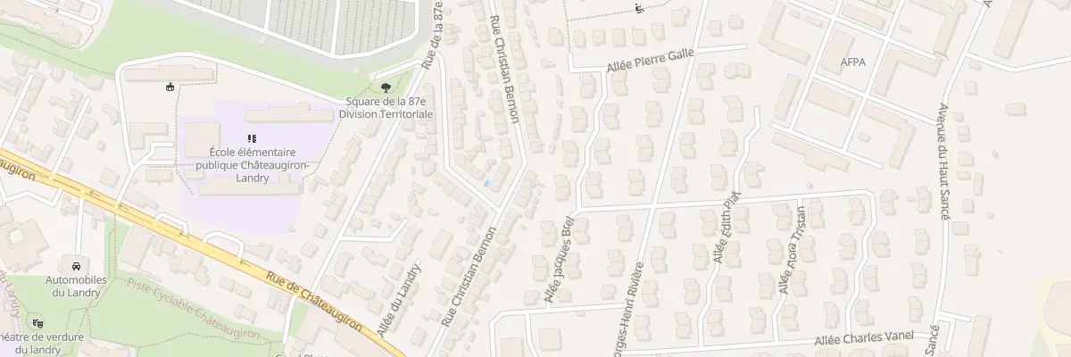 Plan du 33 Rue Christian Bernon à Rennes