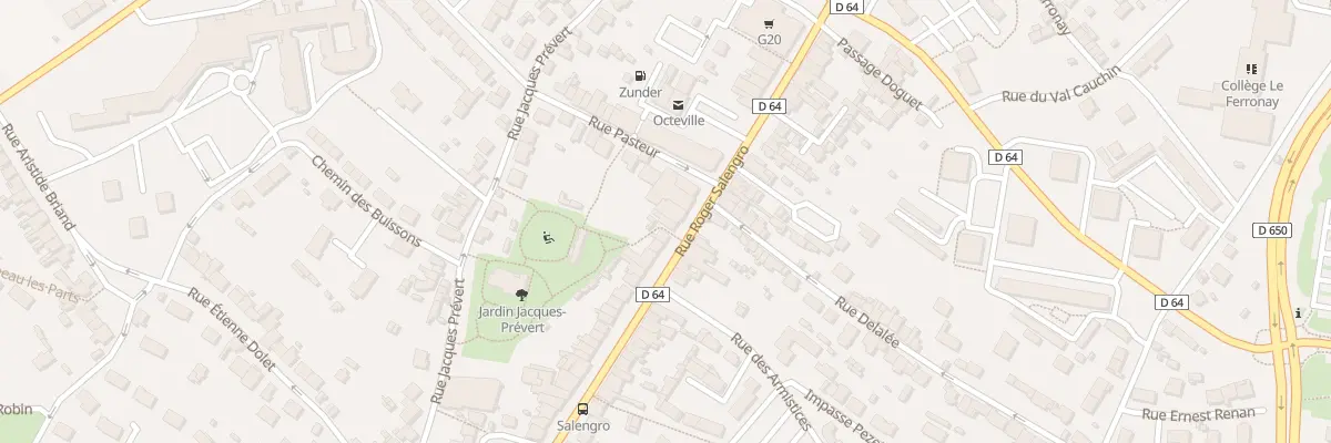 Plan du 32 Rue Roger Salengro - Octeville à Cherbourg-en-Cotentin