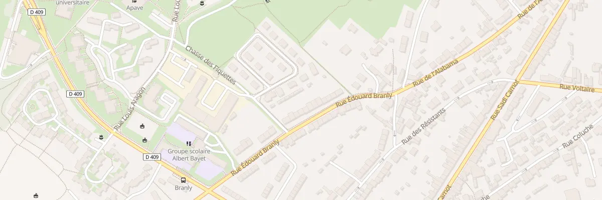 Plan du 38 Rue Edouard Branly - Octeville à Cherbourg-en-Cotentin