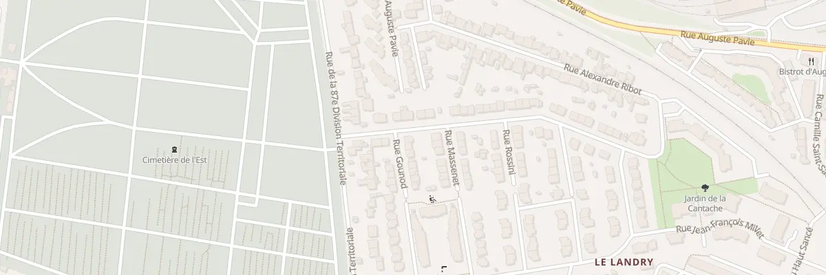 Plan du 1 Rue Gounod à Rennes