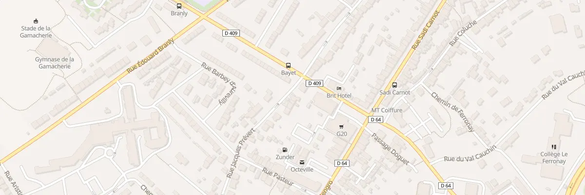 Plan du 61 Rue Jacques Prevert -Cherbourg à Cherbourg-en-Cotentin