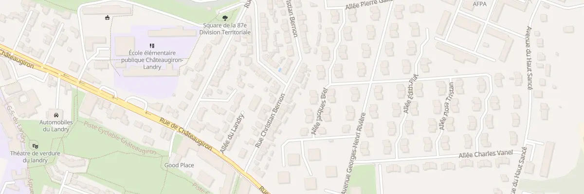 Plan du 45 Rue Christian Bernon à Rennes