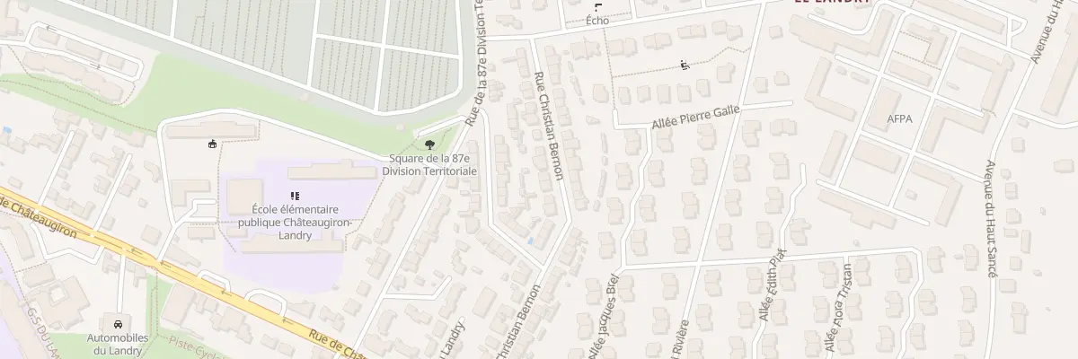 Plan du 22 Rue Christian Bernon à Rennes