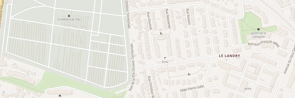 Plan du 4 Sq Louis Massignon à Rennes