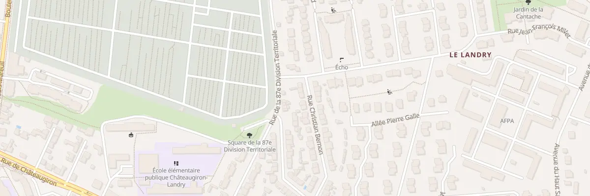 Plan du 6 Rue Christian Bernon à Rennes