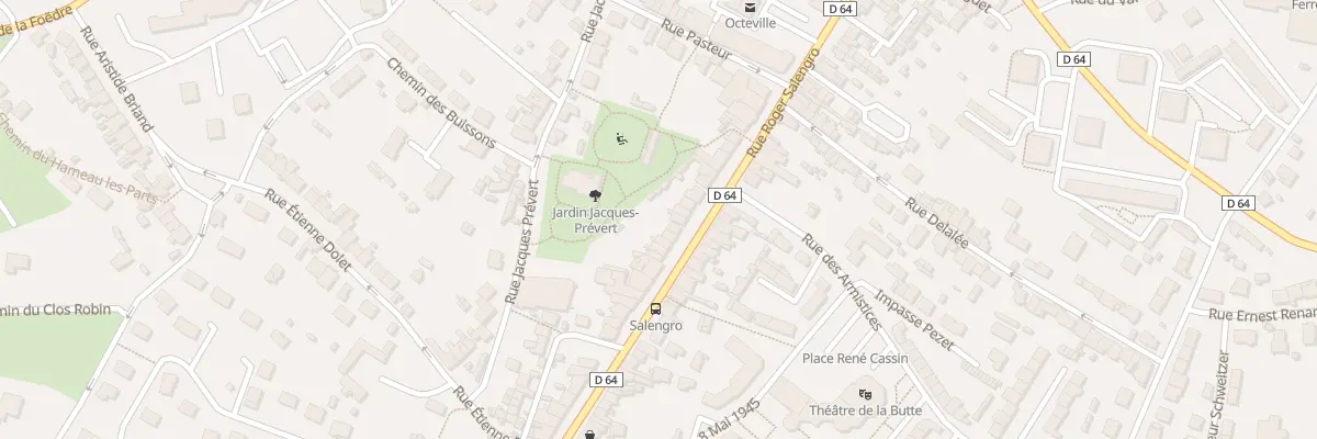 Plan du 52 Rue Roger Salengro - Octeville à Cherbourg-en-Cotentin