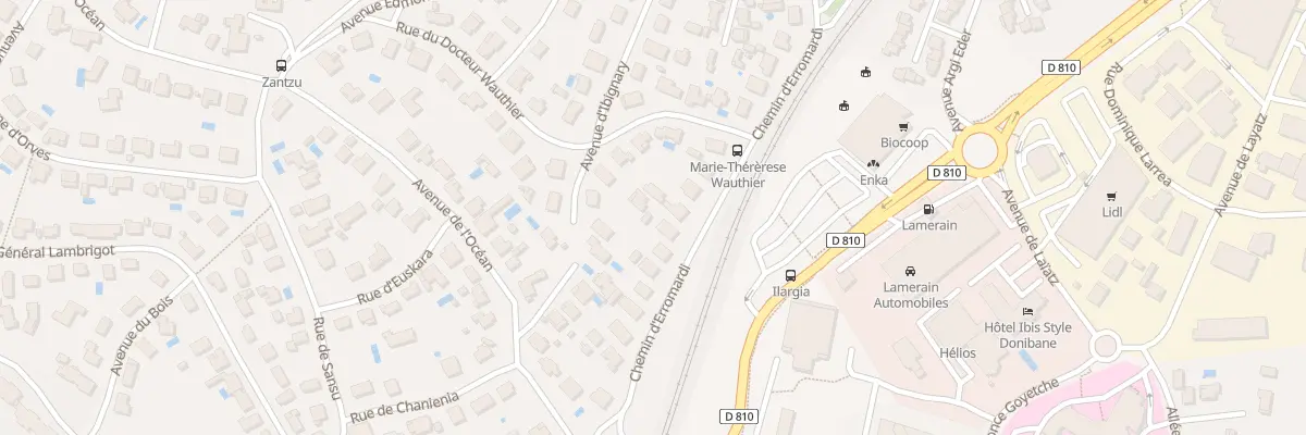 Plan du 15B Che d’Erromardi à Saint-Jean-de-Luz
