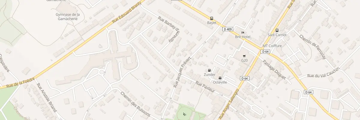Plan du 74 Rue Jacques Prevert -Cherbourg à Cherbourg-en-Cotentin