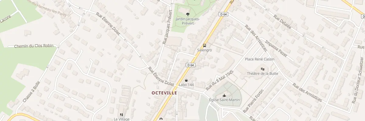 Plan du 78 Rue Roger Salengro - Octeville à Cherbourg-en-Cotentin