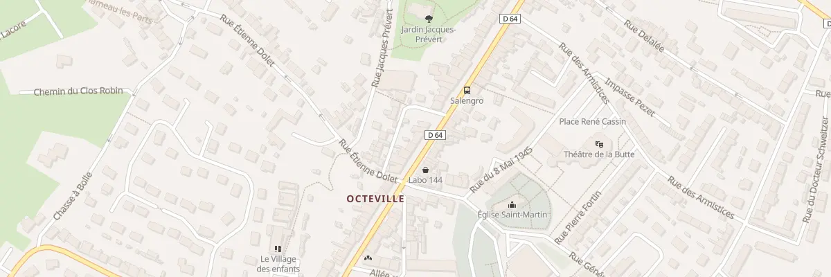 Plan du 82 Rue Roger Salengro - Octeville à Cherbourg-en-Cotentin
