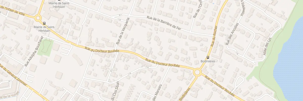 Plan du 92 Rue du Docteur Boubée à Saint-Herblain