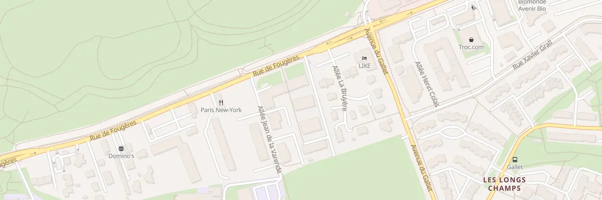 Plan du 280B Rue de Fougères à Rennes