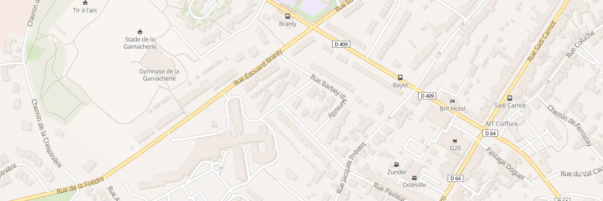 Plan du 5 Rue Gustave Flaubert Octeville à Cherbourg-en-Cotentin