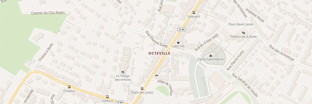 Plan du 104 Rue Roger Salengro - Octeville à Cherbourg-en-Cotentin