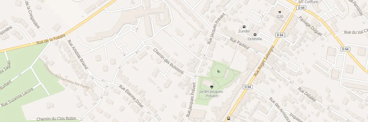 Plan du 94 Rue Jacques Prevert -Cherbourg à Cherbourg-en-Cotentin