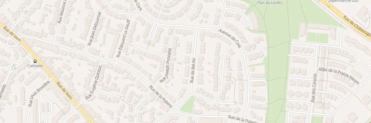 Plan du 29 Rue de Bel-Air à Rennes