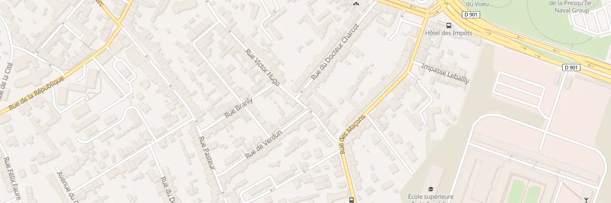 Plan du 75 Rue Victor Hugo - Equeurdrevil à Cherbourg-en-Cotentin