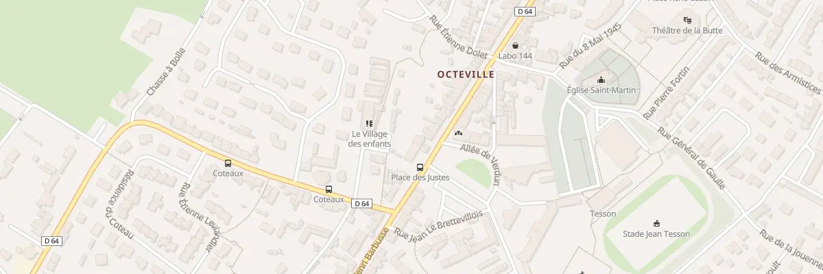 Plan du 134 Rue Roger Salengro - Octeville à Cherbourg-en-Cotentin