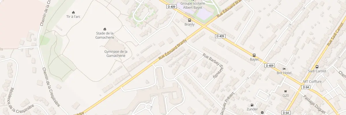 Plan du 75 Rue Edouard Branly - Octeville à Cherbourg-en-Cotentin
