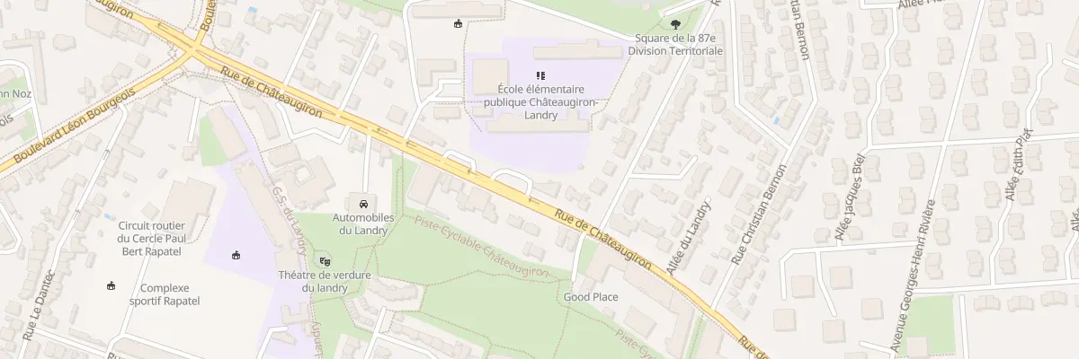 Plan du 135 Rue de Châteaugiron à Rennes