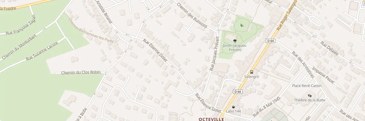 Plan du 26 Rue Etienne Dolet - Octeville à Cherbourg-en-Cotentin
