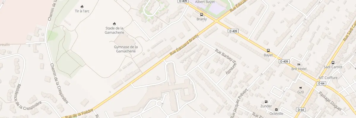 Plan du 81 Rue Edouard Branly - Octeville à Cherbourg-en-Cotentin