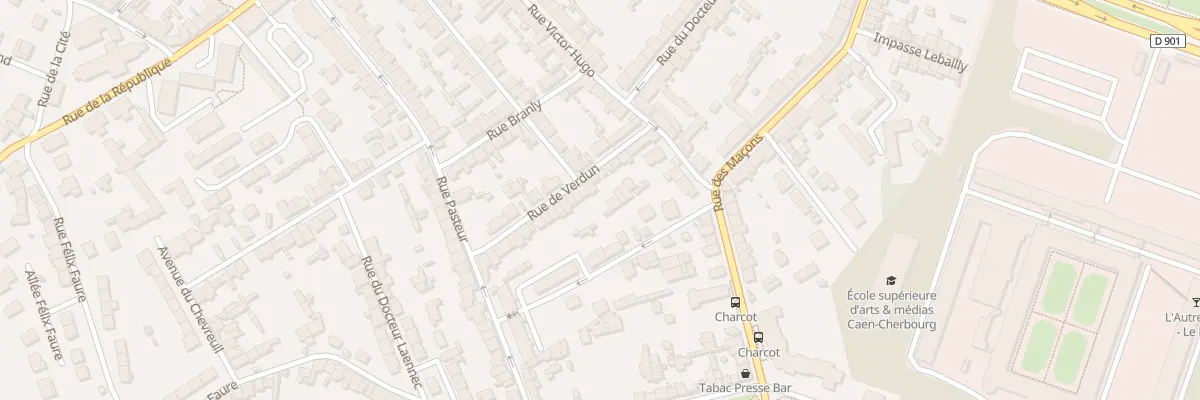 Plan du 17 Rue de Verdun - Equeurdreville à Cherbourg-en-Cotentin