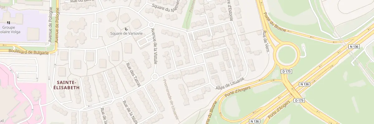 Plan du 16 Rue de Cracovie à Rennes