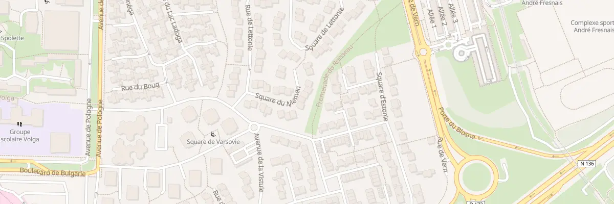 Plan du 18 Sq du Niémen à Rennes