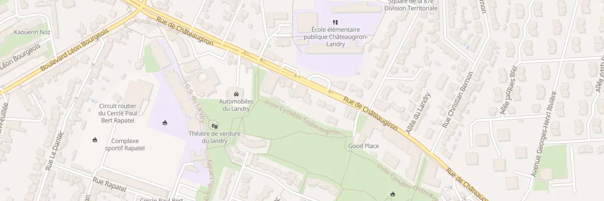 Plan du 138 Rue de Châteaugiron à Rennes