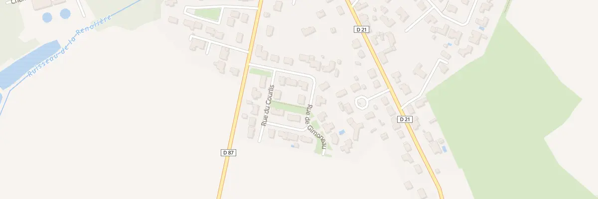 Plan du 8 Rue du Gimoneau aux Achards