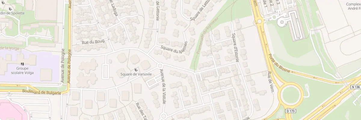 Plan du 12 Sq du Niémen à Rennes
